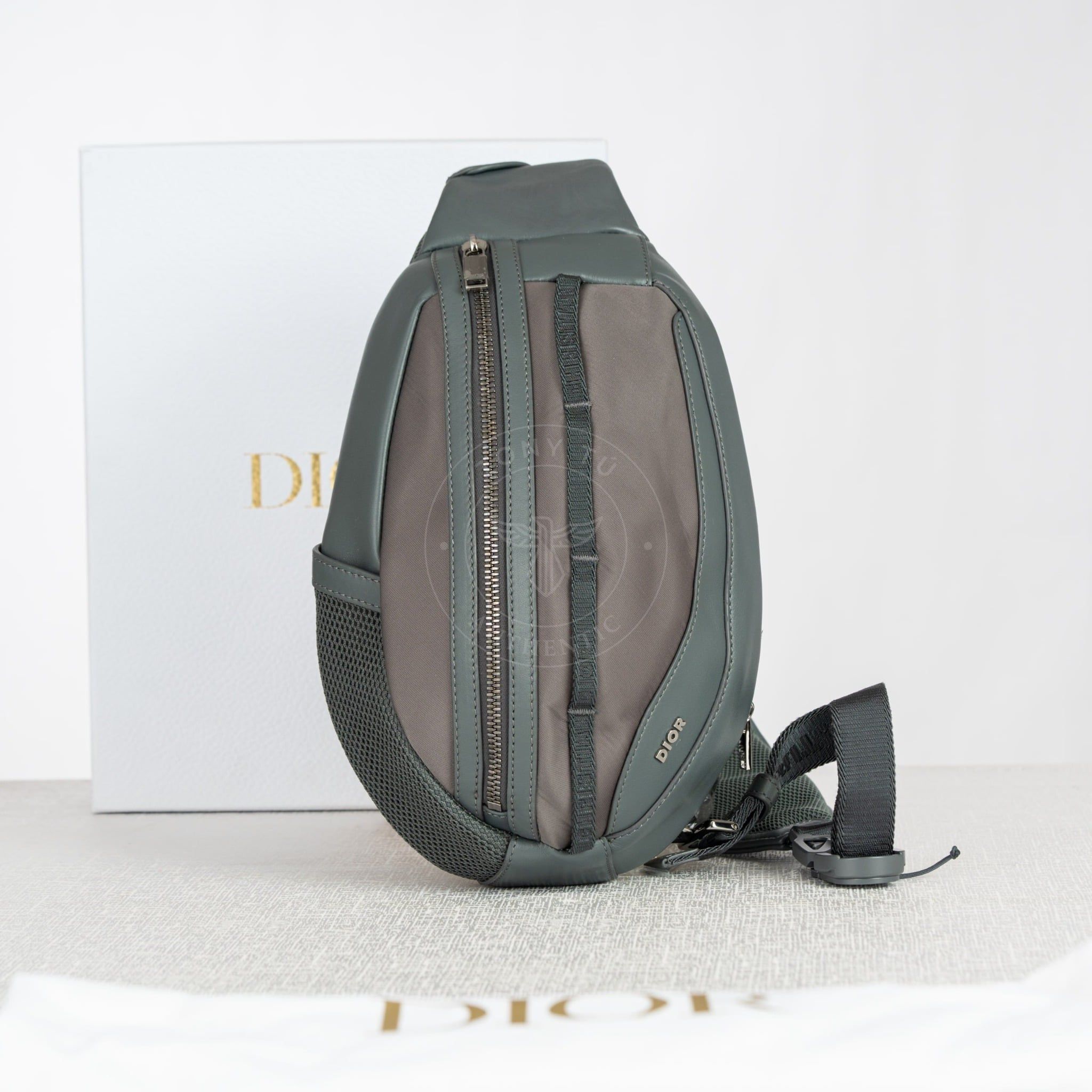 Túi đeo Christian Dior Scarab in Grey (Xám) size 29
