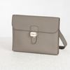 Túi đeo Hermès Sac à Dépêches Messenger Gris Evercolor size 28