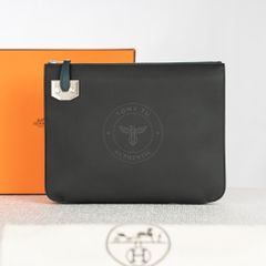 Clutch Hermès Noir Cityhall Eclat PM Pouch size 29