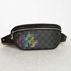 Túi đeo Louis Vuitton Rainbow Bumbag Damier Graphite