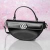 Túi đeo Gucci Half Moon Calfskin in Black size 27