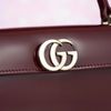Túi đeo Gucci Half Moon Calfskin in Rouge size 27