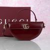 Túi đeo Gucci Half Moon Calfskin in Rouge size 27