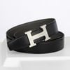 Thắt lưng Hermès H Classic Matte Reversible Boxcalf/Togo size 90 (Đen/Xám)