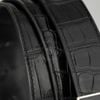Thắt lưng Hermès H Quizz Black Enamel Crocodile size 100