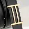 Thắt lưng Hermès H Rider in Golden Palladium Togo/Boxcalf size 90