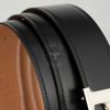 Thắt lưng Hermès Buckle H Curb in Silver Palladium Togo/Boxcalf size 95