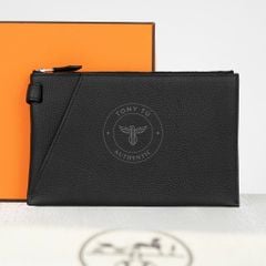 Clutch /Pouch Hermès Cabavertige Noir Togo size 24