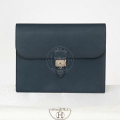 Túi tài liệu Hermès Sac à Dépêches 34 Navy Chèvre de Coromandel
