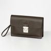 Clutch Louis Vuitton Neo Belaia Brown Taiga Size 27