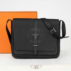 Túi đeo Hermès Junior Steve Noir Togo size 35