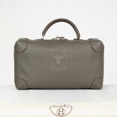 Túi/Clutch Hermès Maxibox 37 Gris Misty Togo (Xám lạnh) size 37