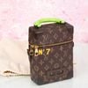 Túi đeo Louis Vuitton Vertical Box Trunk No. 7 Monogram Ebene (Unisex) size 21