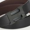 Thắt lưng Hermès H Constance Matte Black Reversible Togo/Boxcalf (Đen/Nâu) size 90