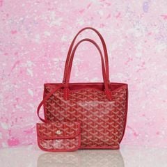 Túi Goyard Red Goyardine Anjou Mini size 20