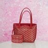 Túi Goyard Red Goyardine Anjou Mini size 20