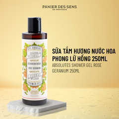Sữa tắm hương nước hoa phong lữ hồng – PDS Absolutes Shower Gel Rose Geranium 250ml