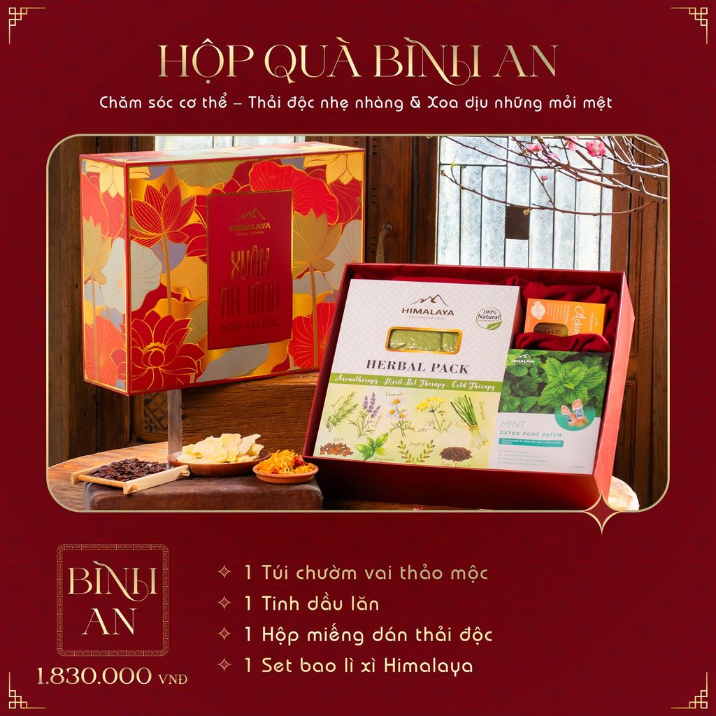 HỘP QUÀ BÌNH AN: Chăm sóc cơ thể – Thải độc nhẹ nhàng & Xoa dịu những mỏi mệt