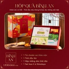 HỘP QUÀ BÌNH AN: Chăm sóc cơ thể – Thải độc nhẹ nhàng & Xoa dịu những mỏi mệt