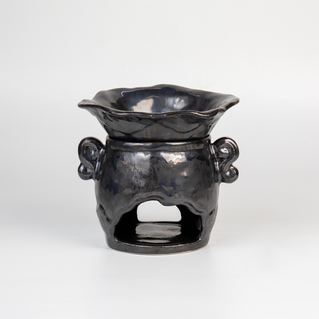 Đèn xông tinh dầu gốm Lá sen