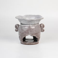 Đèn xông tinh dầu gốm Lá sen