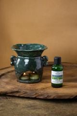 Đèn xông tinh dầu gốm Lá sen