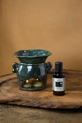 Đèn xông tinh dầu gốm Lá sen