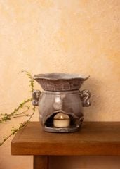 Đèn xông tinh dầu gốm Lá sen