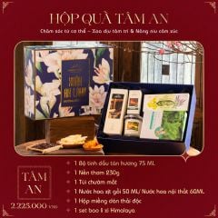 HỘP QUÀ TÂM AN: Chăm sóc từ cơ thể – Xoa dịu tâm trí – Nâng niu cảm xúc