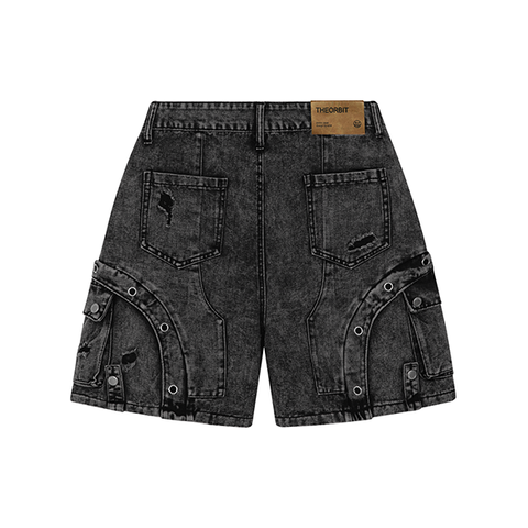  RIVET WASHED SHORTS 