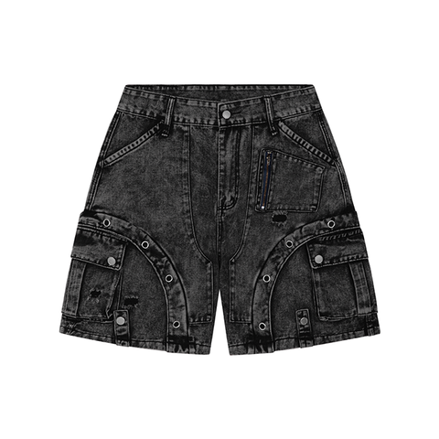  RIVET WASHED SHORTS 