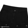 STRAP DENIM SHORT
