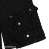 STRAP DENIM SHORT