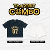 COMBO JERSEY NUMBER 07 + NOISE SHORT WHITE