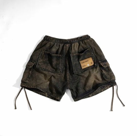  Track Short Black Brown Wash 