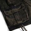 Track Short Black Brown Wash