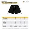 Track Short Black Brown Wash