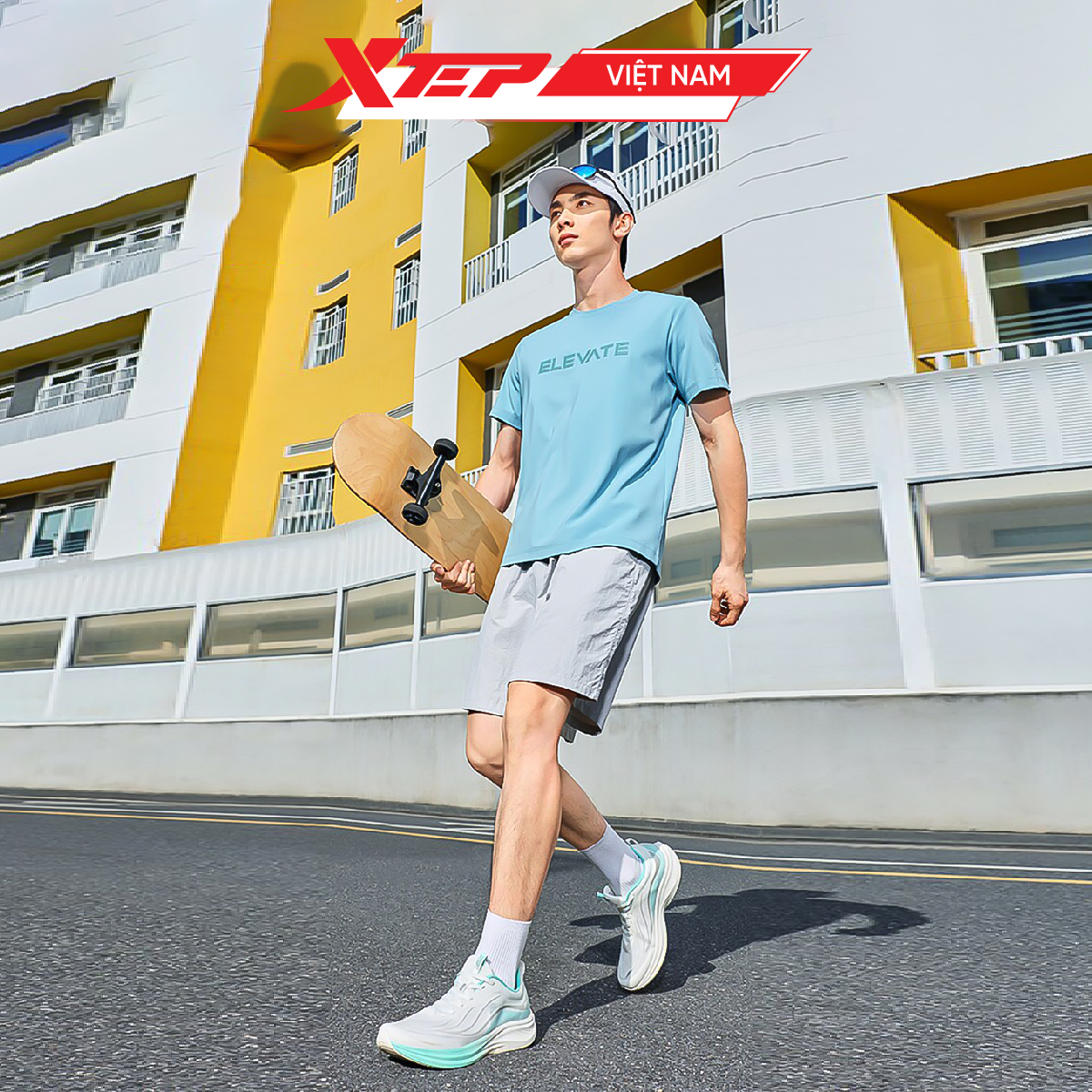  Giày Chạy Bộ Nam Light Wing 5.0 Xtep 874219110010 (OL) 