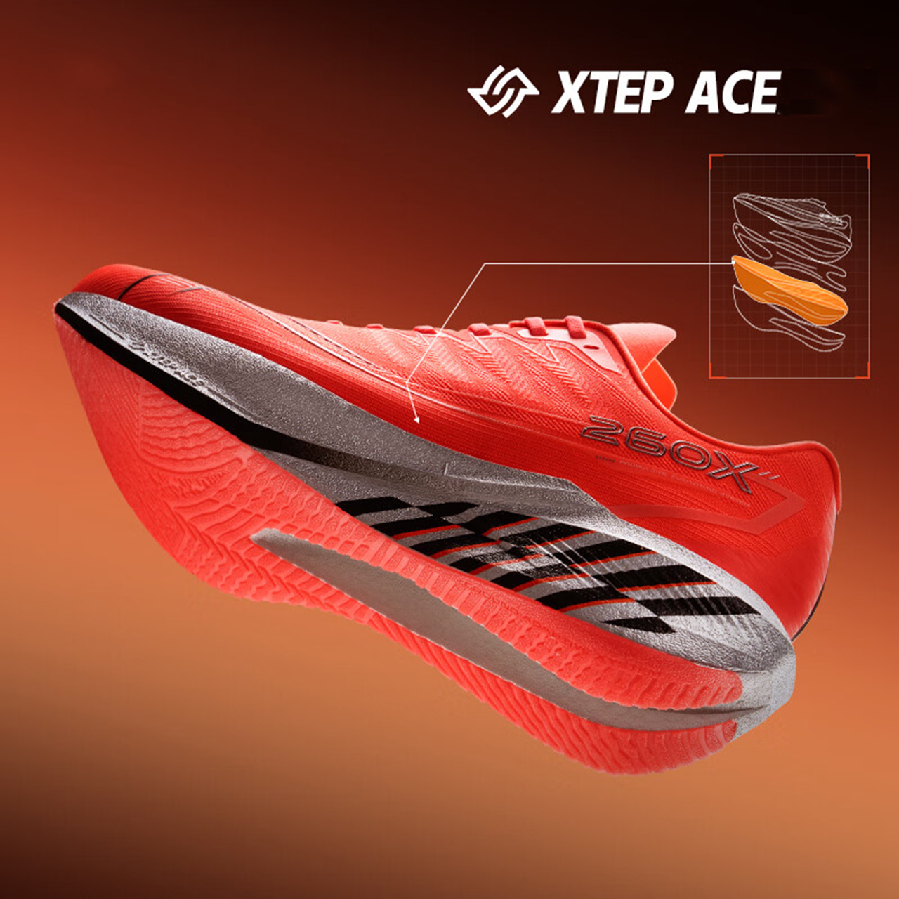  Giày Chạy Bộ Nữ 260X 2.0 Xtep 975418110062 