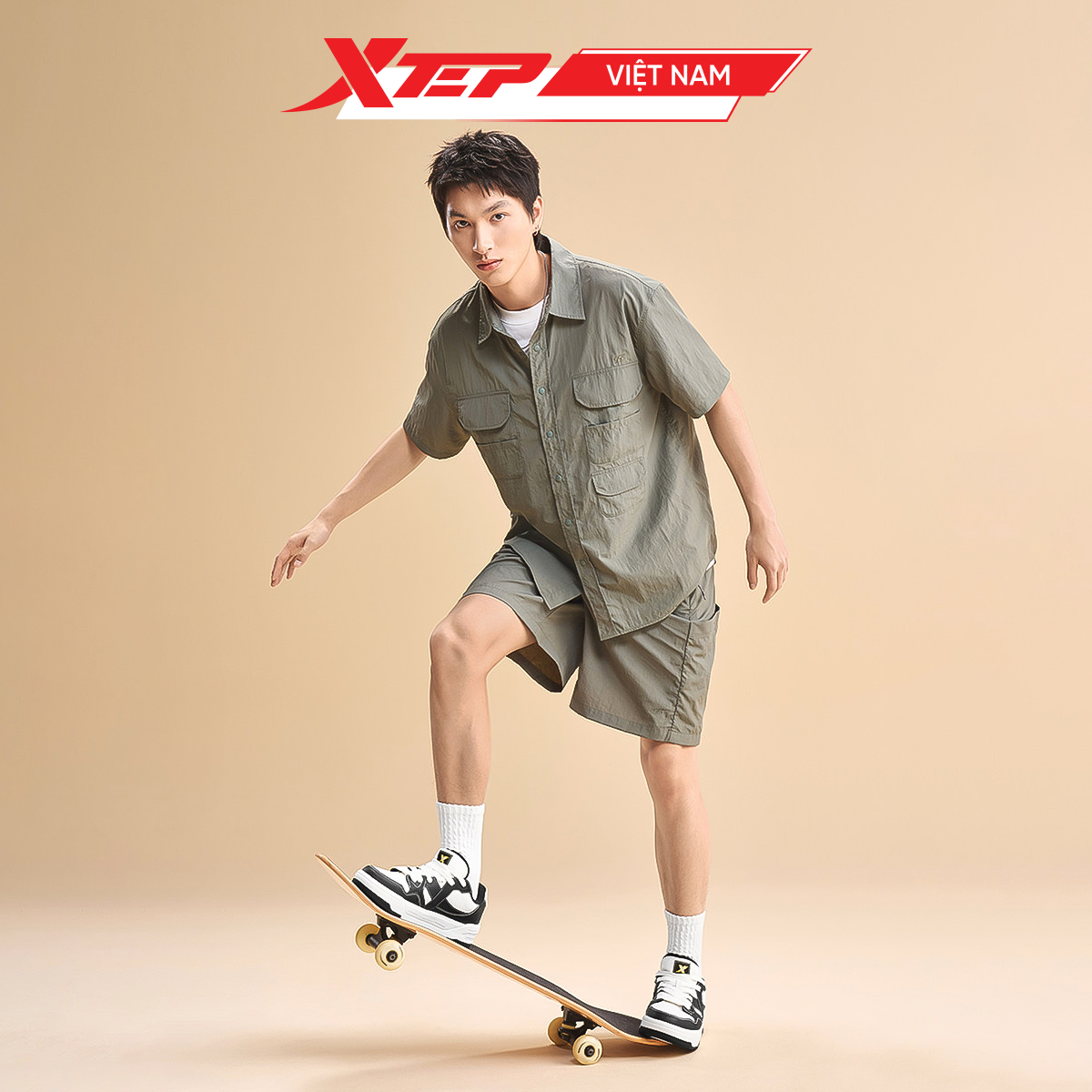  Giày Sneaker Nam Xtep 875419310003 (OL) 