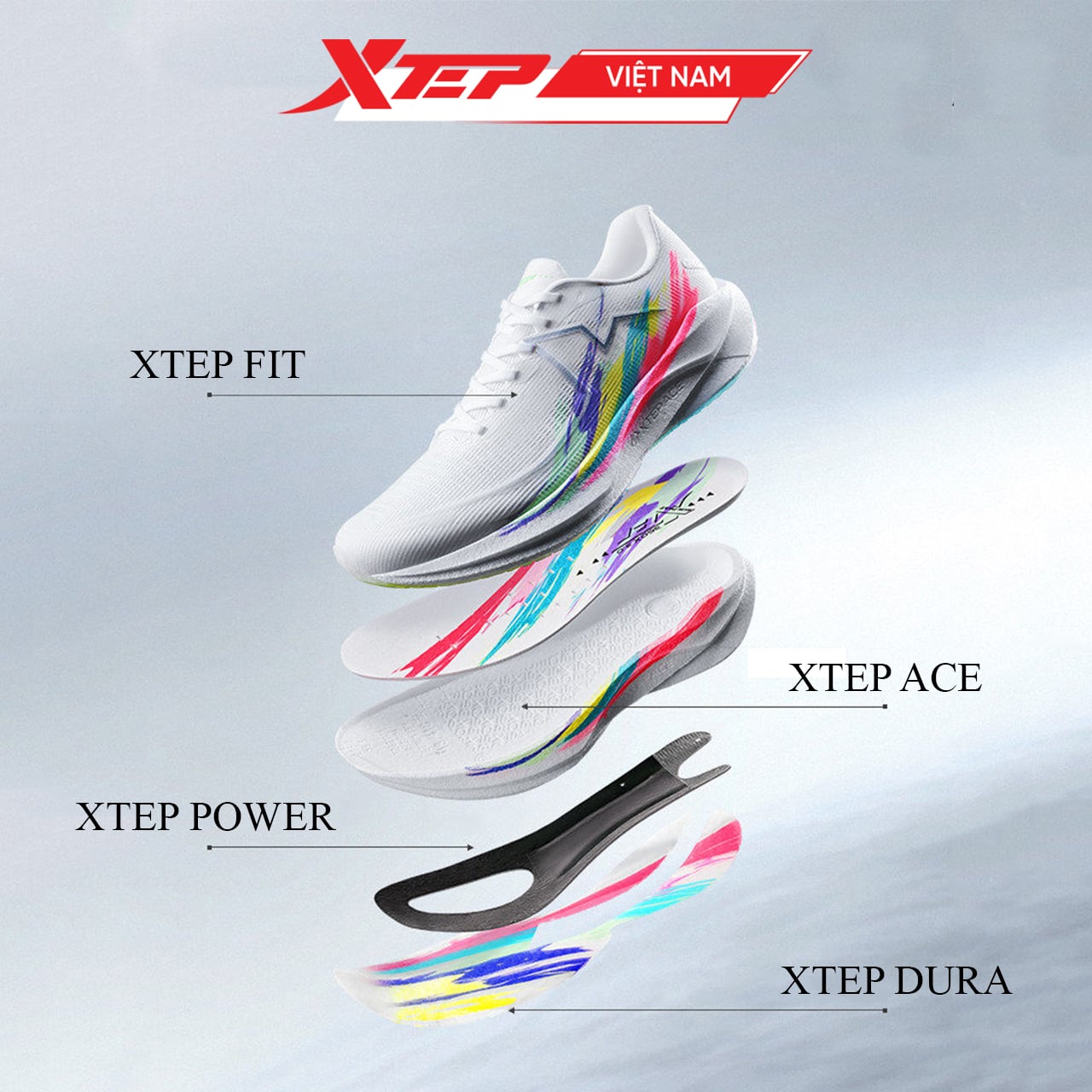  Giày Chạy Bộ Nam 360X 3.0 Xtep 974219110001 