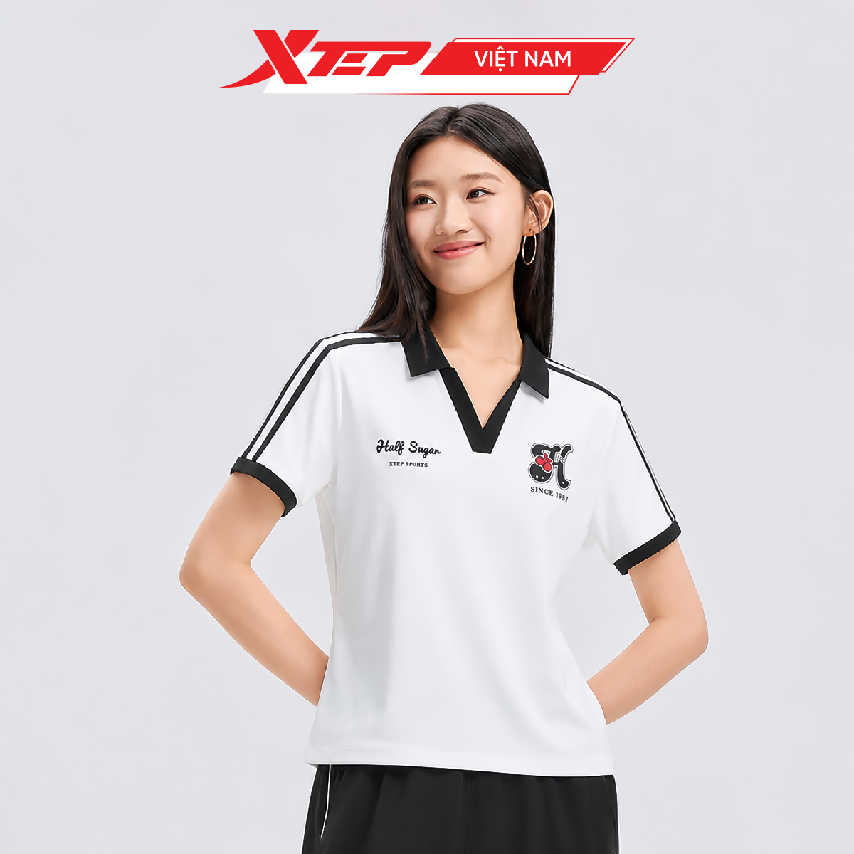  Áo Polo Thể Thao Nữ Xtep 974328020487 