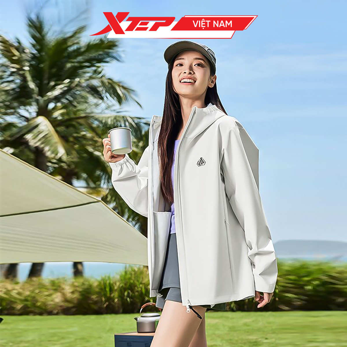  Áo Khoác Thể Thao Nam Nữ Xtep 8753273C0069 