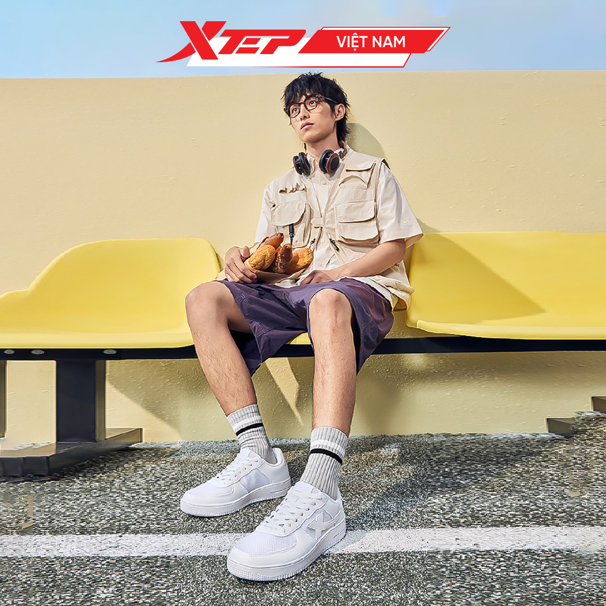  Giày Sneaker Nam Xtep 874119319851 (OL) 