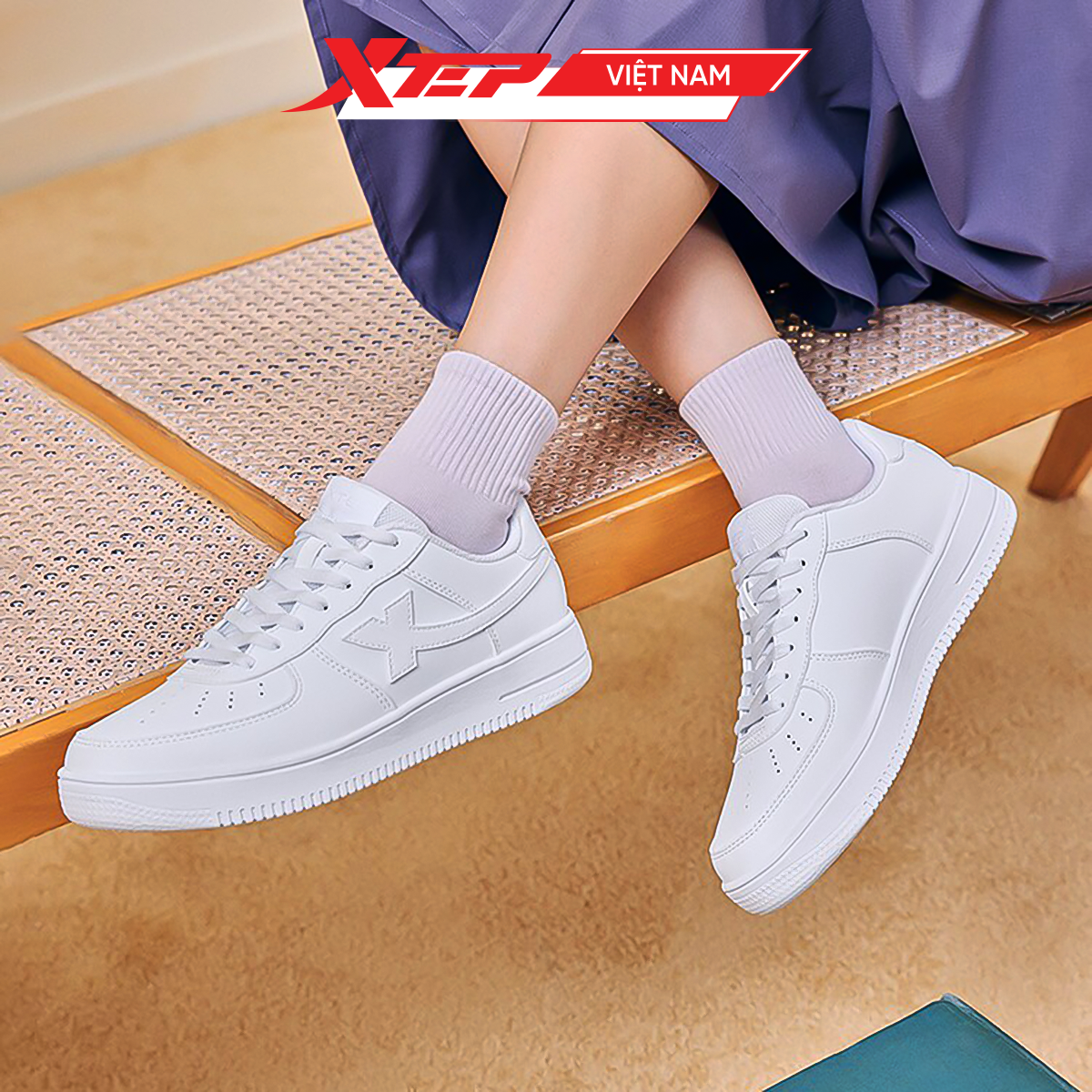  Giày Sneaker nữ Xtep 874118319851 (OL) 
