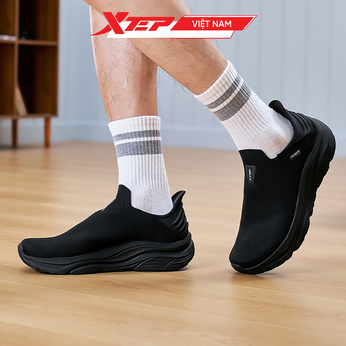  Giày Lười Thể Thao Nam Xtep 974219320042 