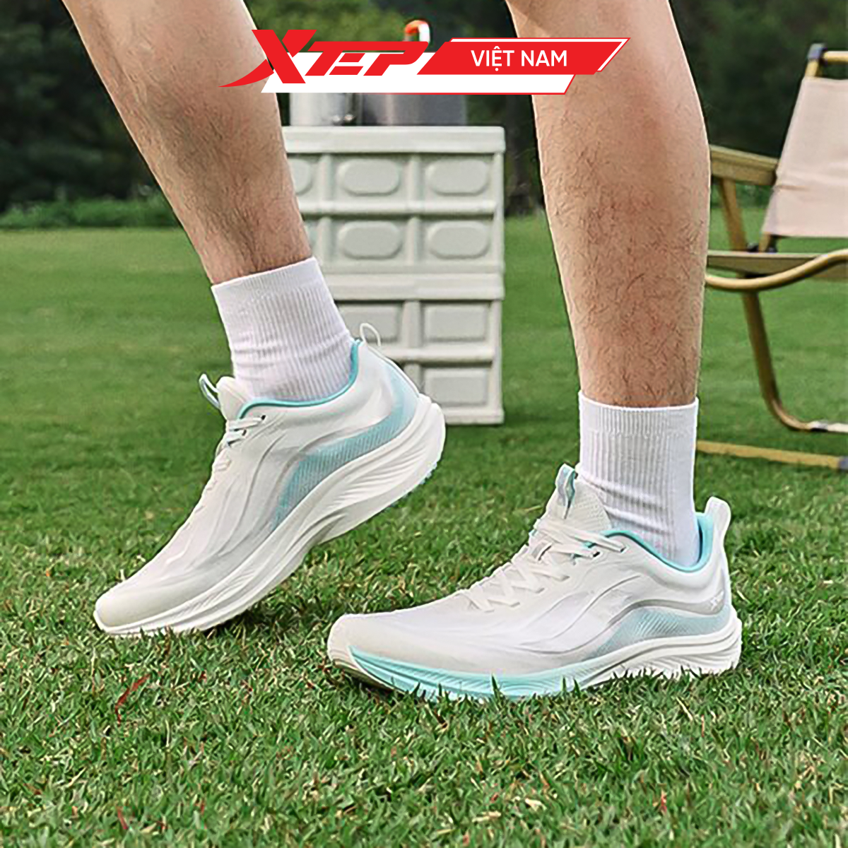  Giày Chạy Bộ Nam Light Wing 5.0 Xtep 874219110010 (OL) 