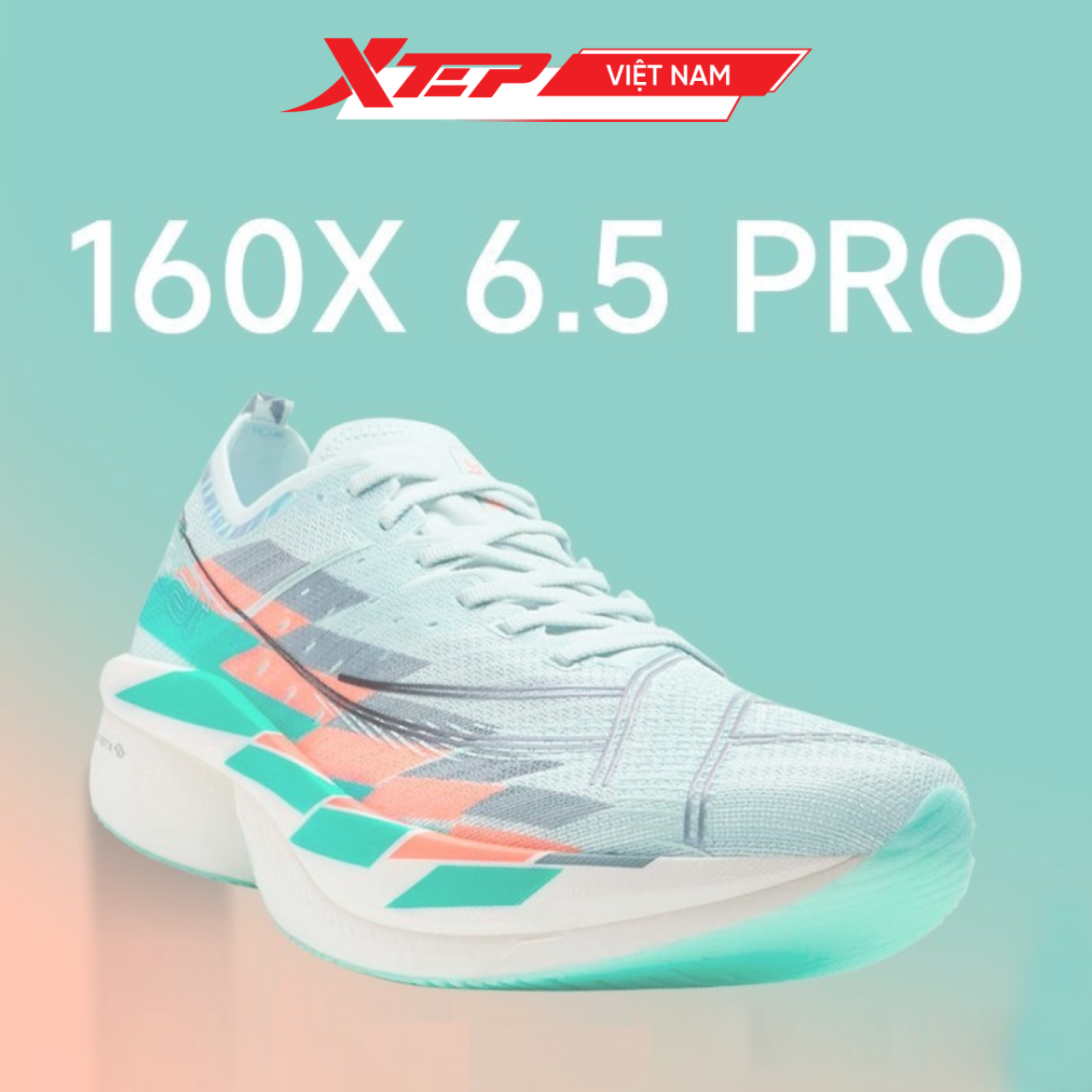  Giày Chuyên Chạy Bộ Nam Xtep 160X 6.5 PRO, Đế Carbon Trợ Lực 975219110083 