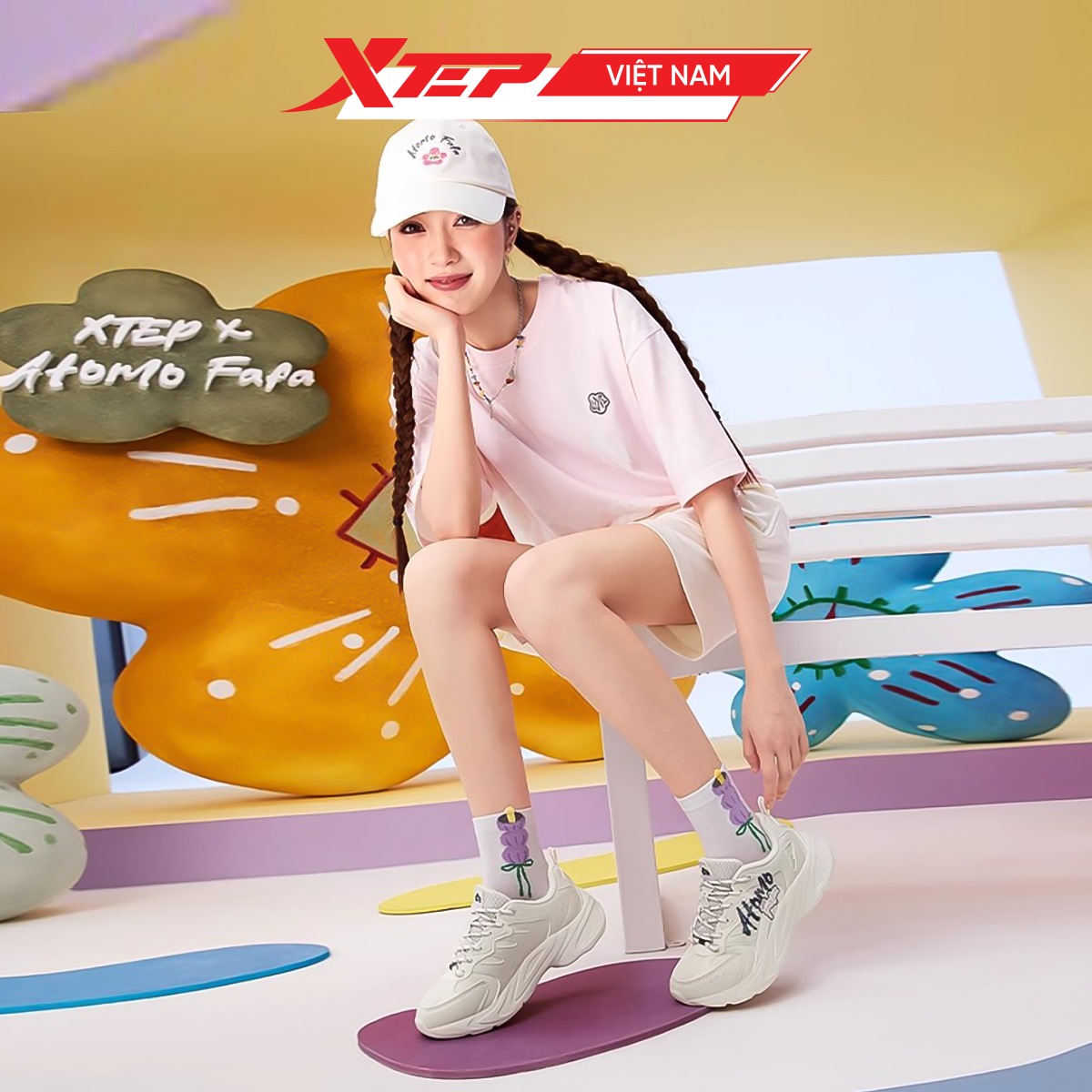  Giày Thể Thao Nữ Xtep 975318320010 