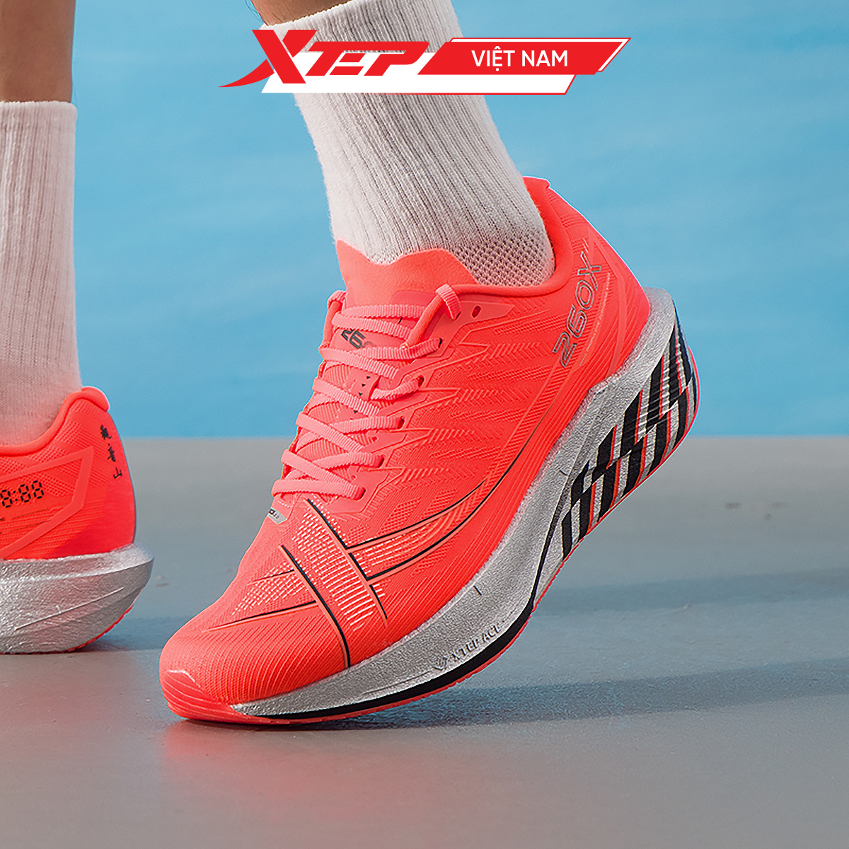  Giày Chạy Bộ Nam 260X 2.0 Xtep, Đế Cacbon Trợ Lực 975419110061 